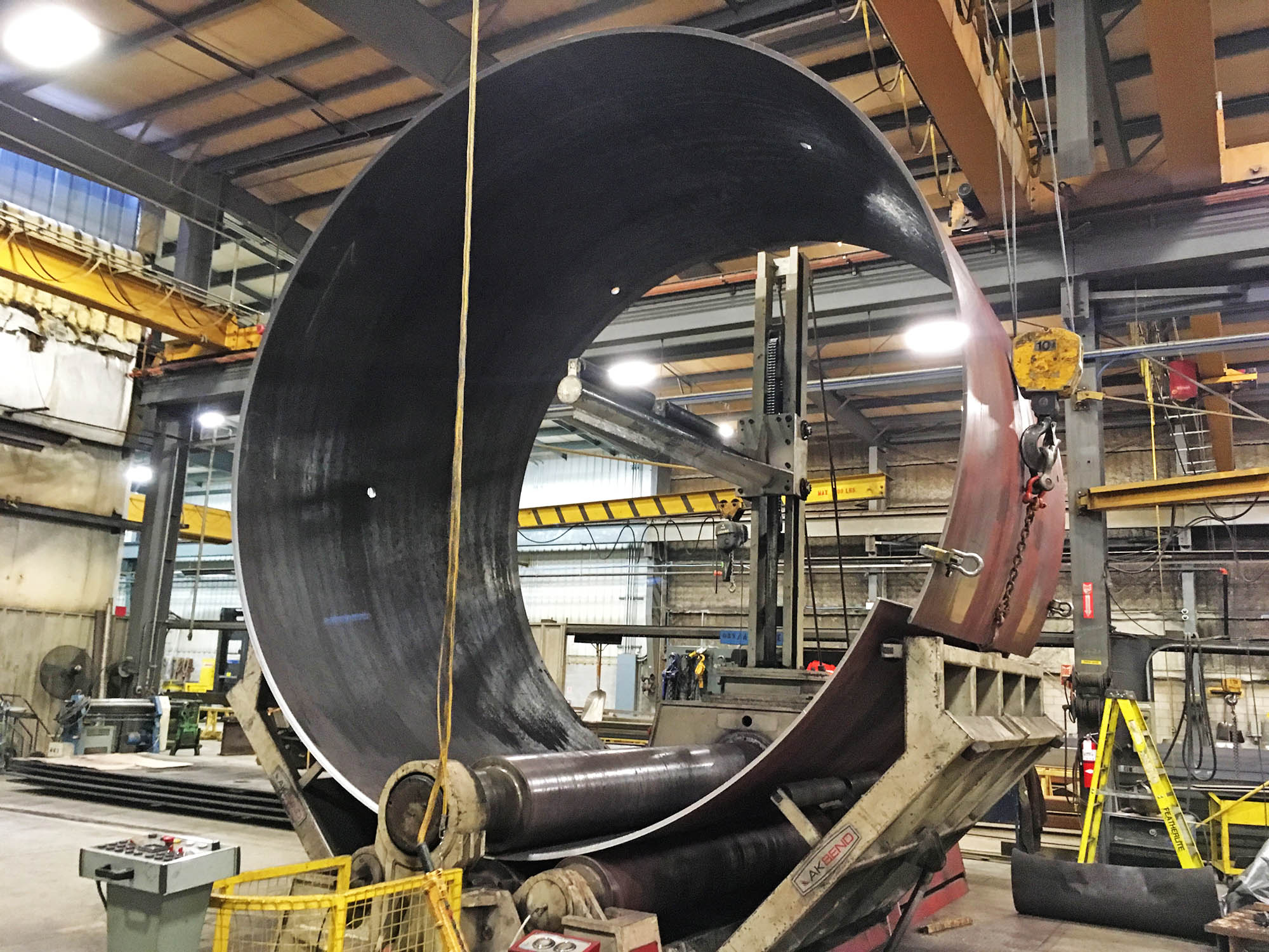 2018.01.02 – Elevator Shaft Plate Rolling – Kubes Steel