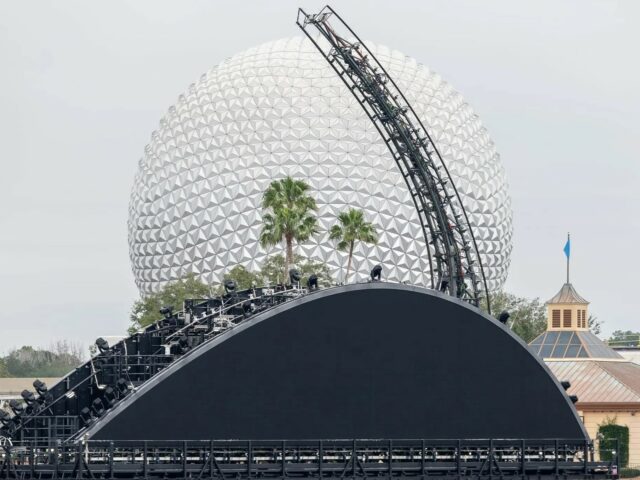 Disney Epcot Installs Custom Fabricated Integrated Modular Assemblies From Kubes Steel Which House Special Effects For The "Harmonious" Musical Light Show